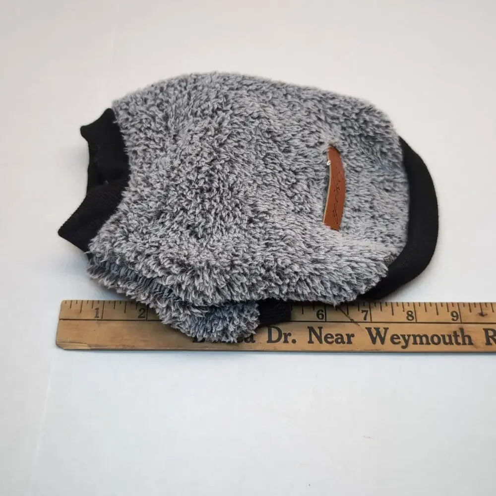 Lot of 2 Dog‎ Coat Sweater Size XSmall Yikeyo Grey Fleece Sherpa Pink Snowflake